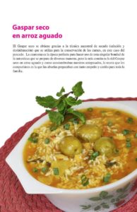 Gaspar seco en arroz aguado